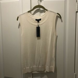 NWT Banana Republic cream shell